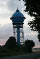 Der blaue Wasserturm in Ahlen